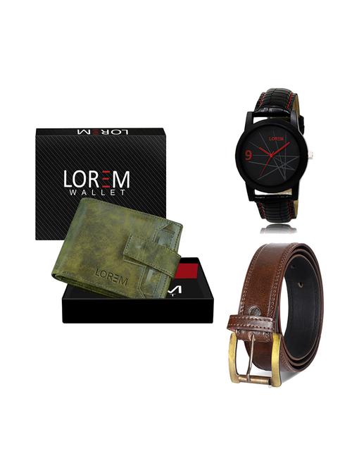 belt, wallet & watch gift combo - 19448461 - Very Small Image - 1