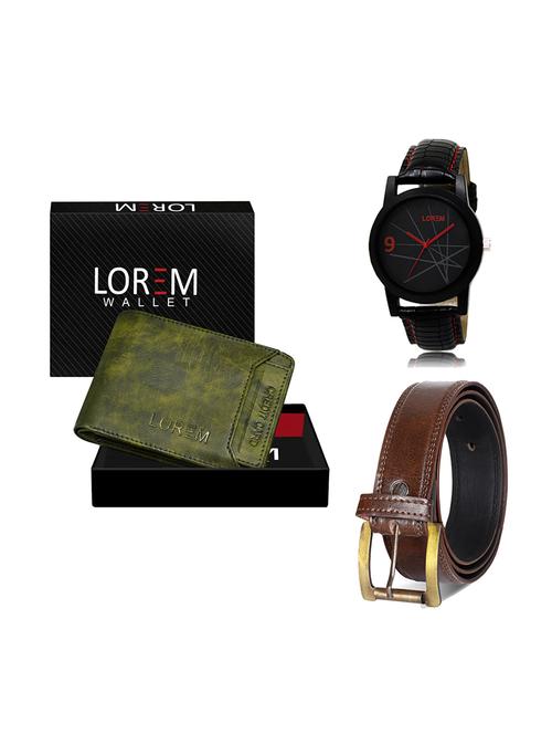 belt, wallet & watch gift combo - 19448466 - Very Small Image - 1
