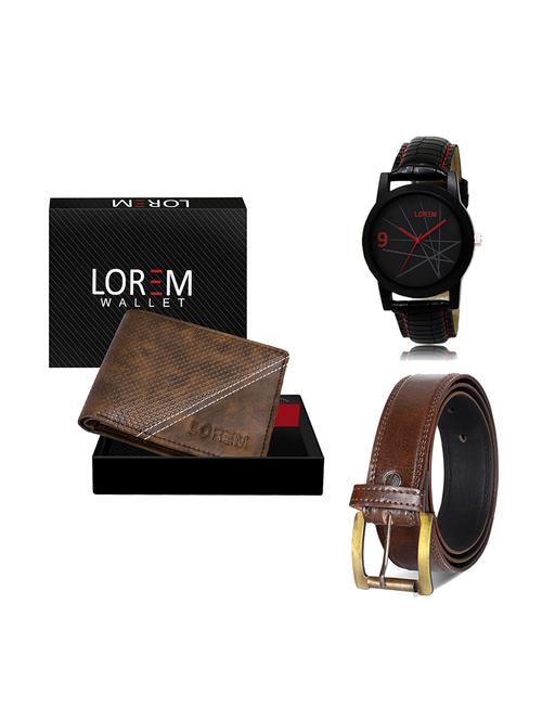 belt, wallet & watch gift combo - 19448471 - Very Small Image - 1