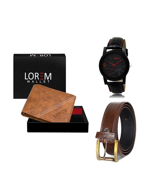 belt, wallet & watch gift combo - 19448472 - Very Small Image - 1