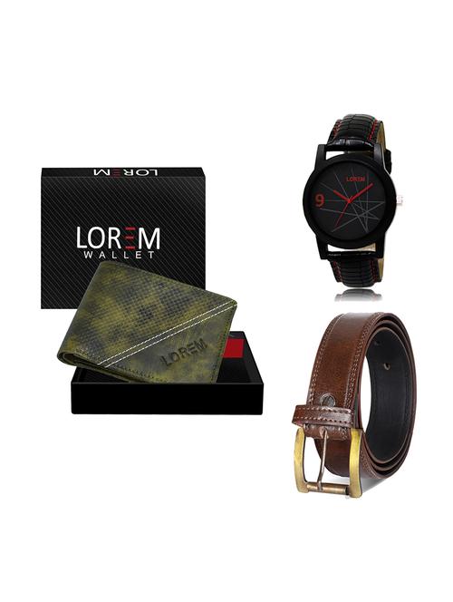 belt, wallet & watch gift combo - 19448473 - Very Small Image - 1