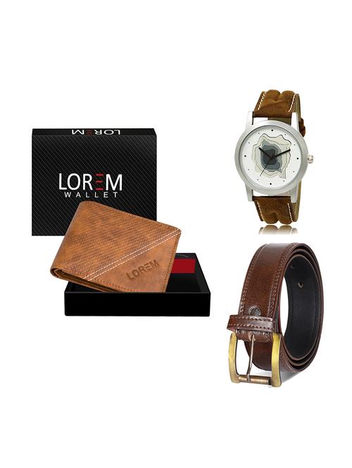 belt, wallet & watch gift combo - 19448517 - Very Small Image - 1