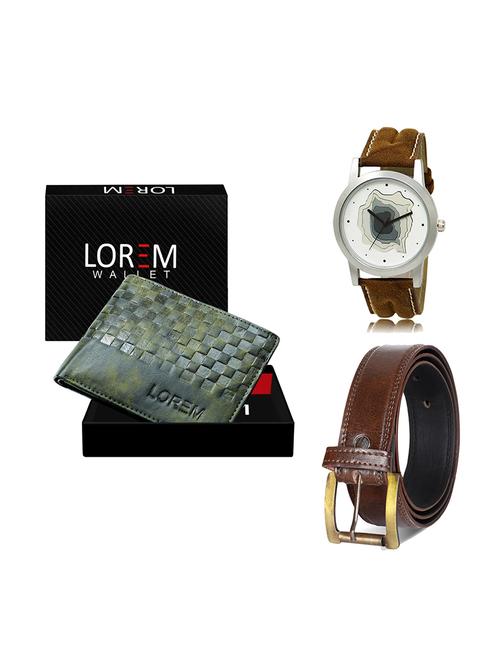 belt, wallet & watch gift combo - 19448522 - Very Small Image - 1