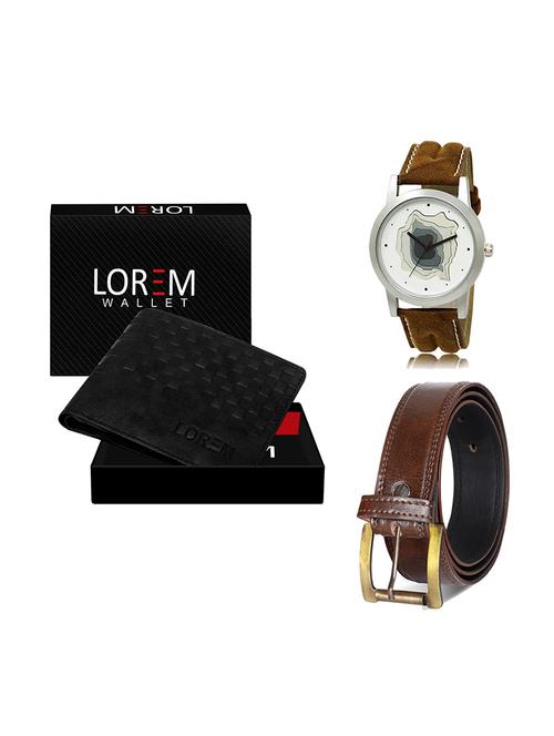 belt, wallet & watch gift combo - 19448523 - Very Small Image - 1