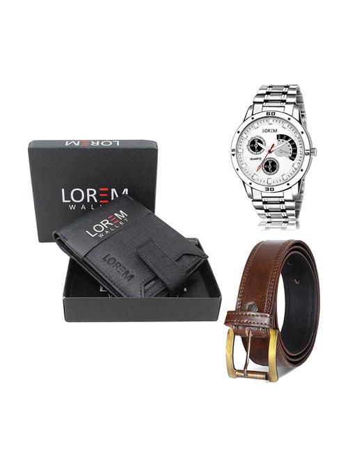 belt, wallet & watch gift combo - 19448537 - Very Small Image - 1