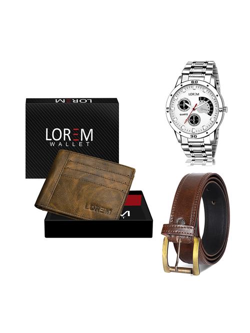 belt, wallet & watch gift combo - 19448548 - Very Small Image - 1