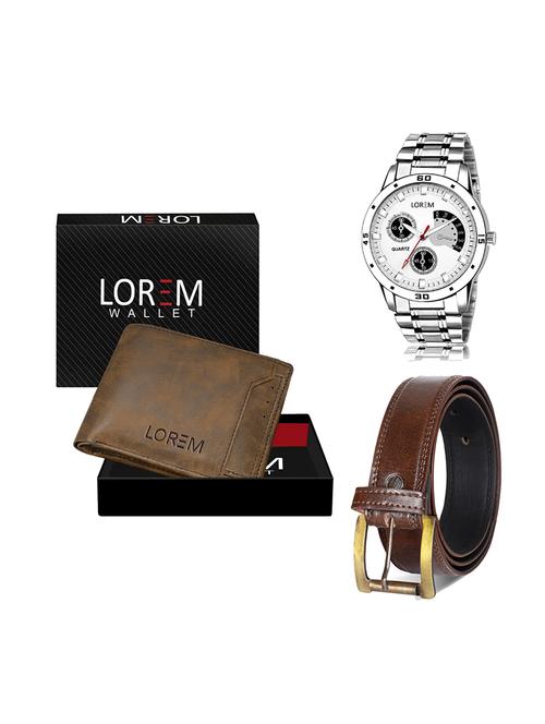 belt, wallet & watch gift combo - 19448553 - Very Small Image - 1