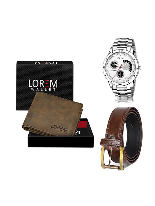 belt, wallet & watch gift combo - 19448554 - Very Small Image - 1