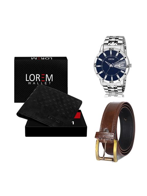 belt, wallet & watch gift combo - 19448613 - Very Small Image - 1