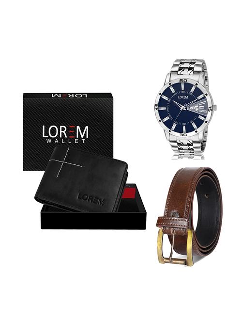 belt, wallet & watch gift combo - 19448614 - Very Small Image - 1