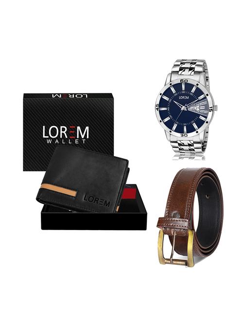 belt, wallet & watch gift combo - 19448616 - Very Small Image - 1