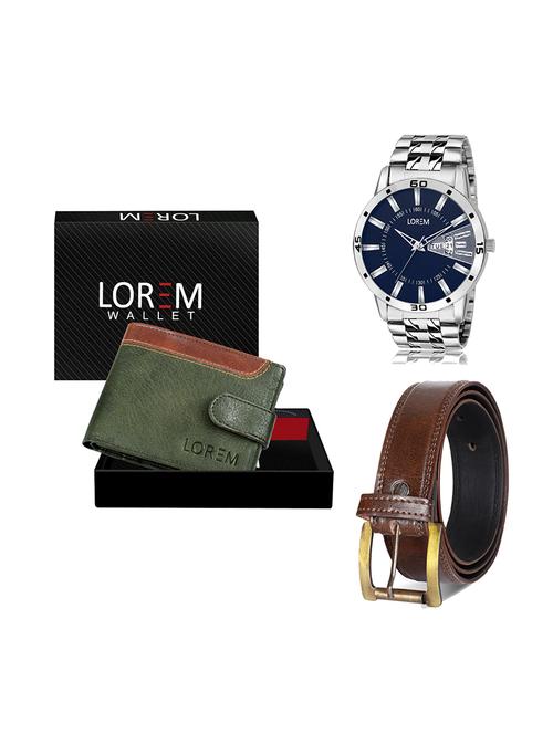 belt, wallet & watch gift combo - 19448620 - Very Small Image - 1