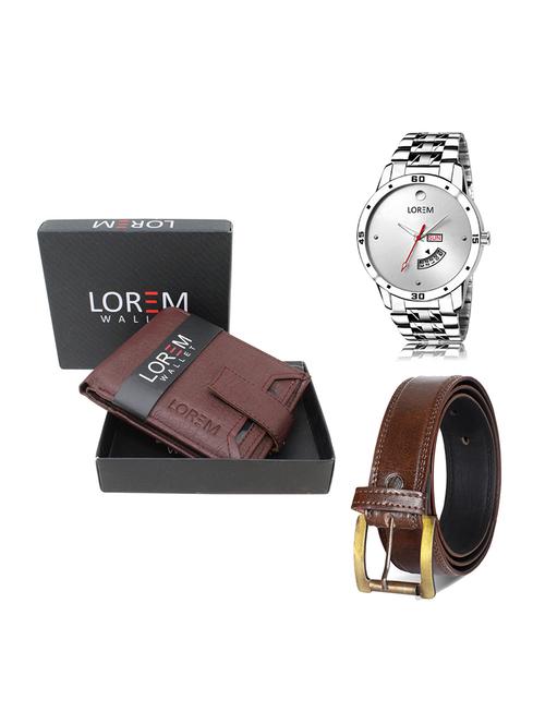 belt, wallet & watch gift combo - 19448628 - Very Small Image - 1