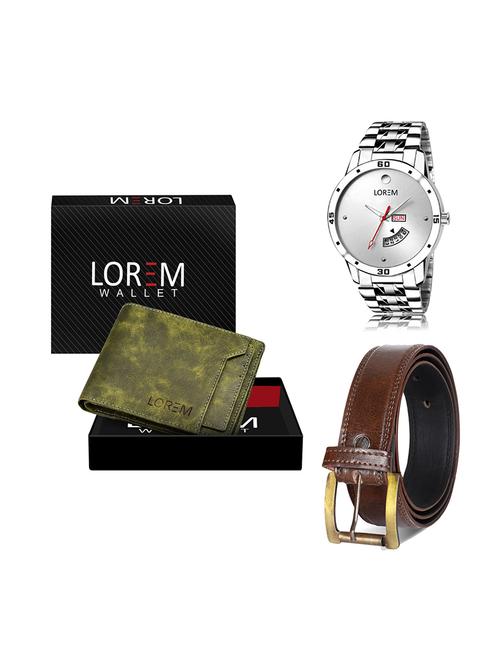 belt, wallet & watch gift combo - 19448635 - Very Small Image - 1
