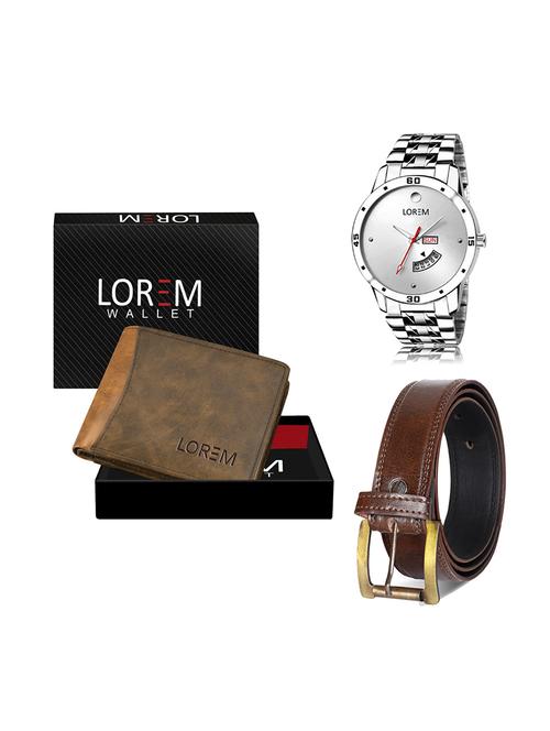 belt, wallet & watch gift combo - 19448645 - Very Small Image - 1