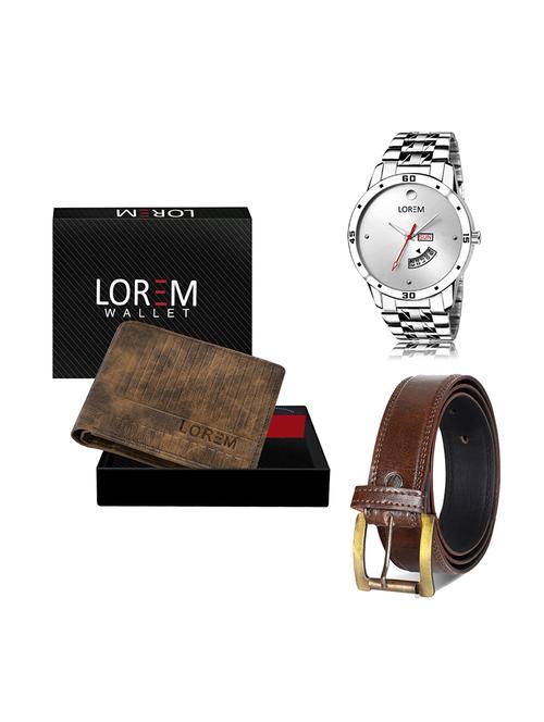 belt, wallet & watch gift combo - 19448647 - Very Small Image - 1
