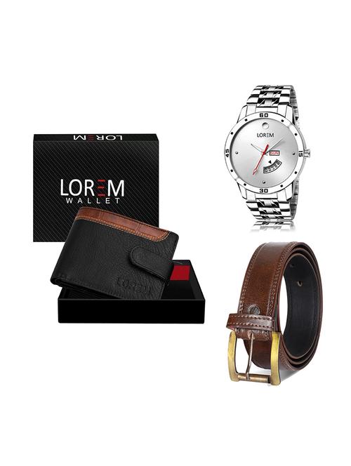 belt, wallet & watch gift combo - 19448664 - Very Small Image - 1