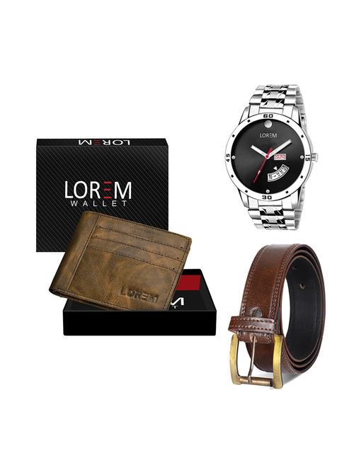 belt, wallet & watch gift combo - 19448683 - Very Small Image - 1