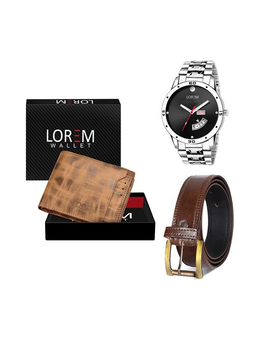 belt, wallet & watch gift combo - 19448685 - Very Small Image - 1