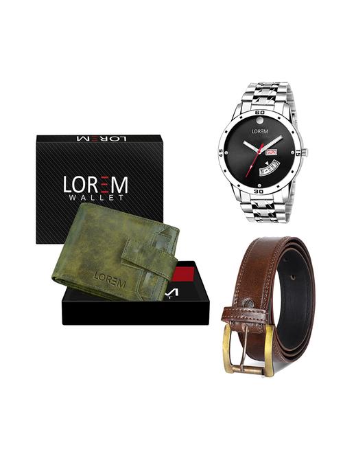 belt, wallet & watch gift combo - 19448686 - Very Small Image - 1