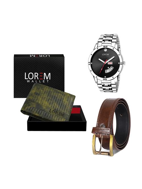 belt, wallet & watch gift combo - 19448694 - Very Small Image - 1