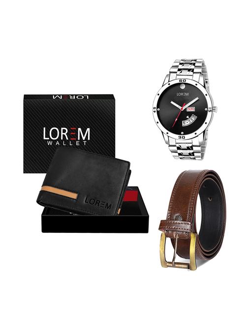 belt, wallet & watch gift combo - 19448706 - Very Small Image - 1