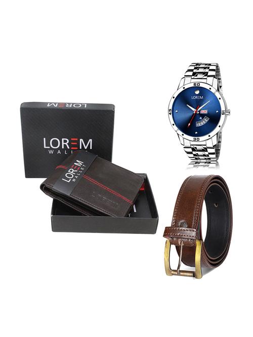 belt, wallet & watch gift combo - 19448716 - Very Small Image - 1