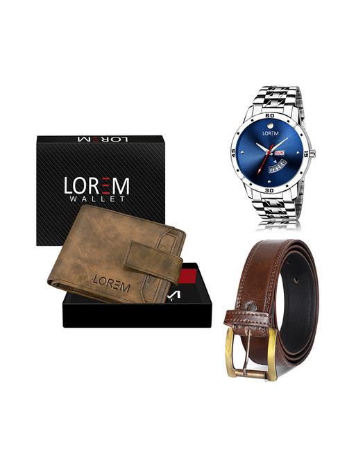 belt, wallet & watch gift combo - 19448732 - Very Small Image - 1