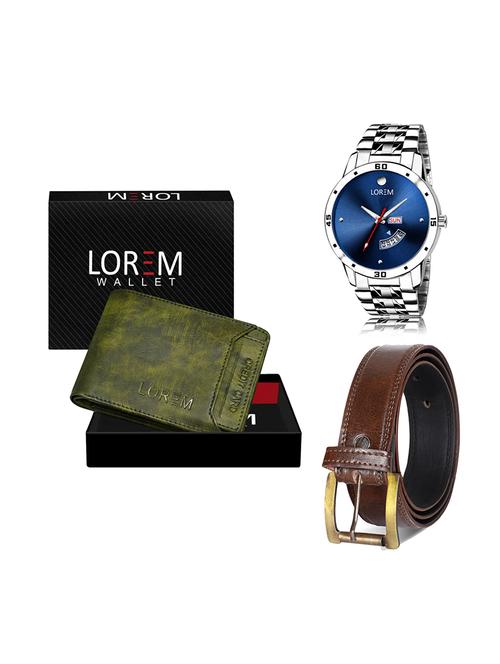 belt, wallet & watch gift combo - 19448736 - Very Small Image - 1