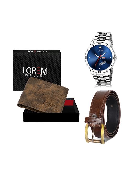 belt, wallet & watch gift combo - 19448737 - Very Small Image - 1
