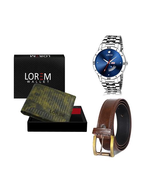 belt, wallet & watch gift combo - 19448739 - Very Small Image - 1