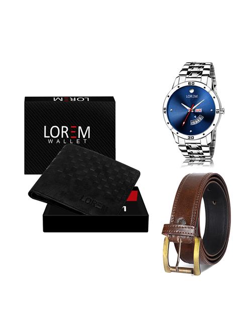 belt, wallet & watch gift combo - 19448748 - Very Small Image - 1