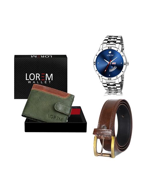 belt, wallet & watch gift combo - 19448755 - Very Small Image - 1
