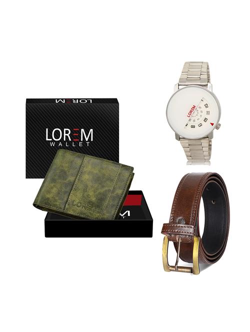 belt, wallet & watch gift combo - 19448772 - Very Small Image - 1