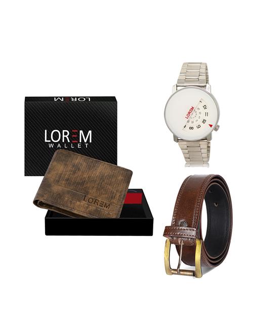 belt, wallet & watch gift combo - 19448782 - Very Small Image - 1