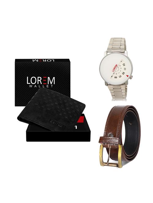 belt, wallet & watch gift combo - 19448793 - Very Small Image - 1