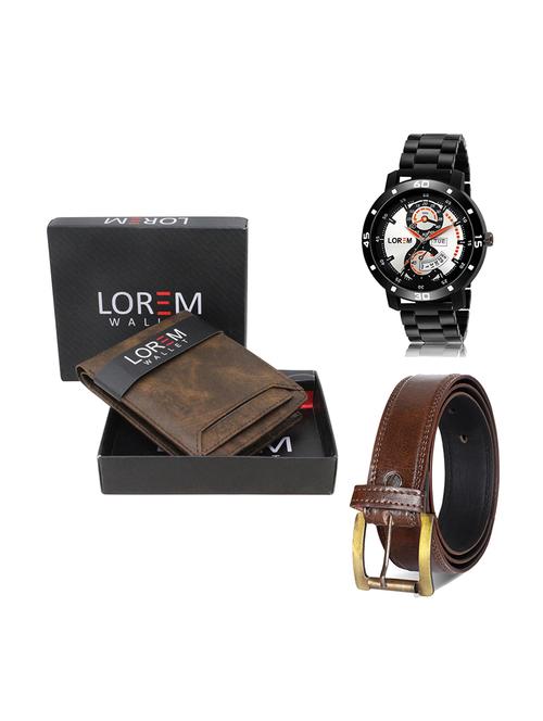 belt, wallet & watch gift combo - 19448804 - Very Small Image - 1