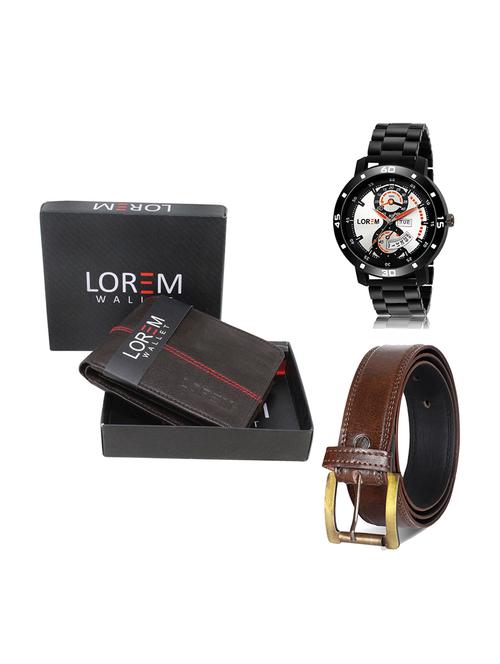 belt, wallet & watch gift combo - 19448806 - Very Small Image - 1