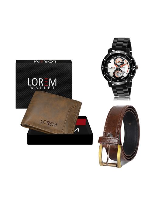 belt, wallet & watch gift combo - 19448823 - Very Small Image - 1