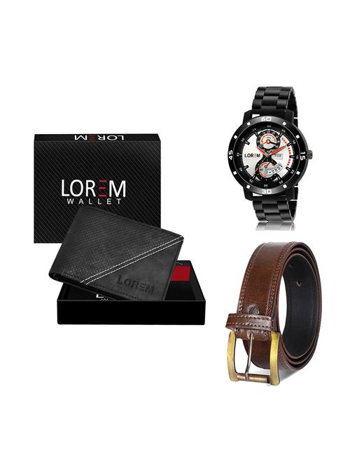 belt, wallet & watch gift combo - 19448834 - Very Small Image - 1