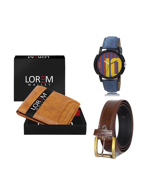 belt, wallet & watch gift combo - 19448850 - Very Small Image - 1