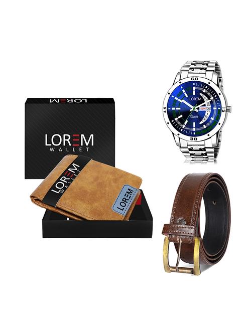 belt, wallet & watch gift combo - 19448900 - Very Small Image - 1