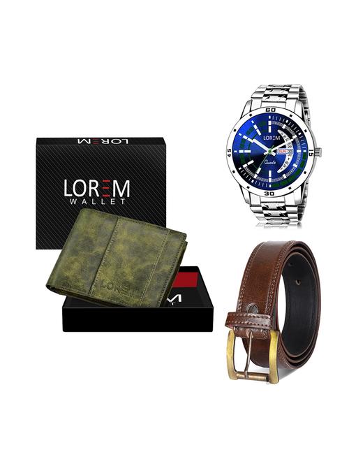 belt, wallet & watch gift combo - 19448907 - Very Small Image - 1