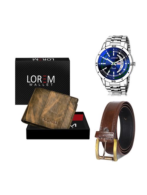 belt, wallet & watch gift combo - 19448909 - Very Small Image - 1