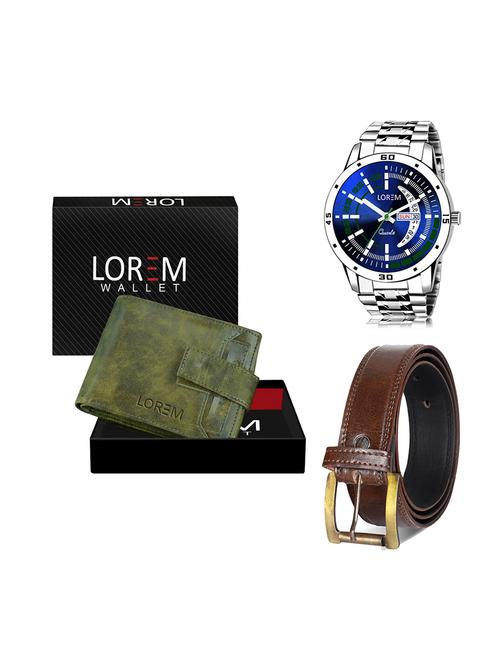 belt, wallet & watch gift combo - 19448911 - Very Small Image - 1