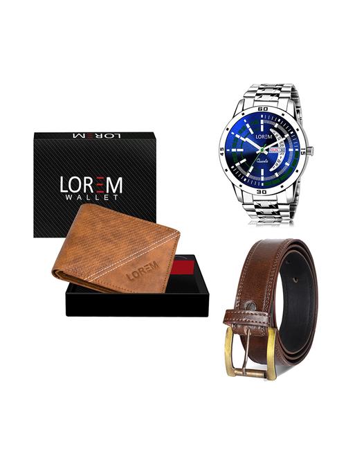 belt, wallet & watch gift combo - 19448922 - Very Small Image - 1