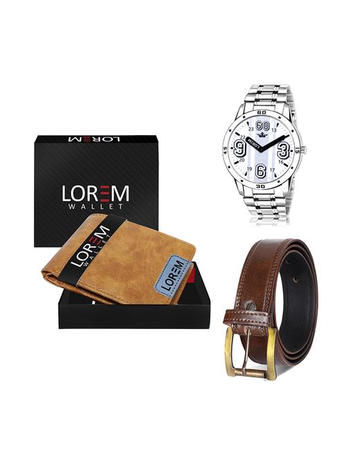 belt, wallet & watch gift combo - 19448945 - Very Small Image - 1