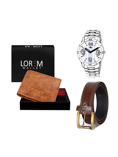 belt, wallet & watch gift combo - 19448963 - Very Small Image - 1