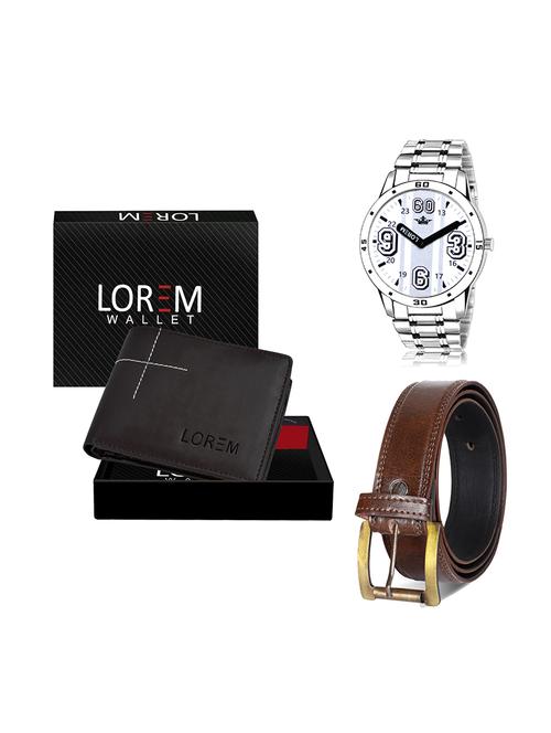 belt, wallet & watch gift combo - 19448975 - Very Small Image - 1