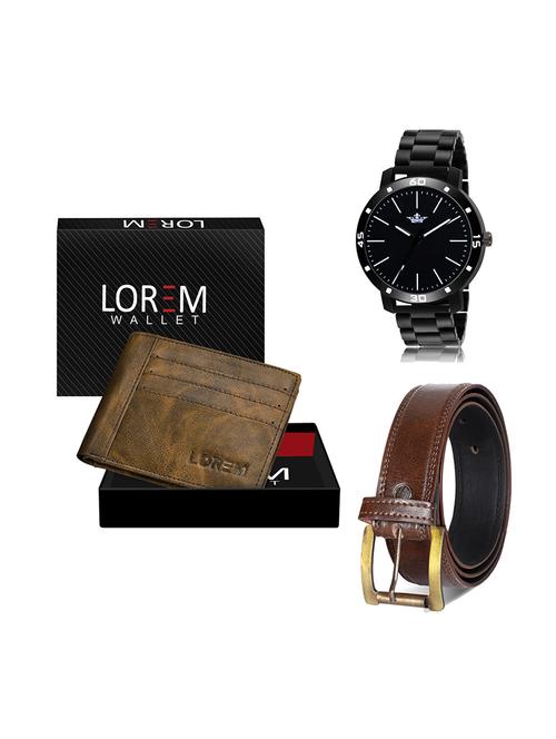 belt, wallet & watch gift combo - 19448998 - Very Small Image - 1
